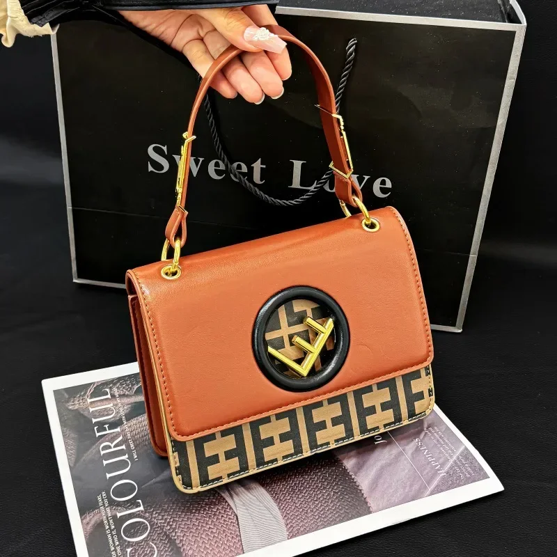 Luxury Floral Embossed Convertible Crossbody Purse with Gold Chain