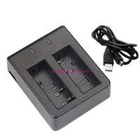 Double Slot Battery for EKEN J4000/H9R Camera Compact and Efficient 77JC - Image 2