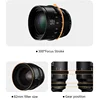 SGimage 25mm/35mm/50mm/75mm T1.4 Full Frame Cinema Lens Large Aperture Manual Prime Lens for Sony E L Mount Camera 5