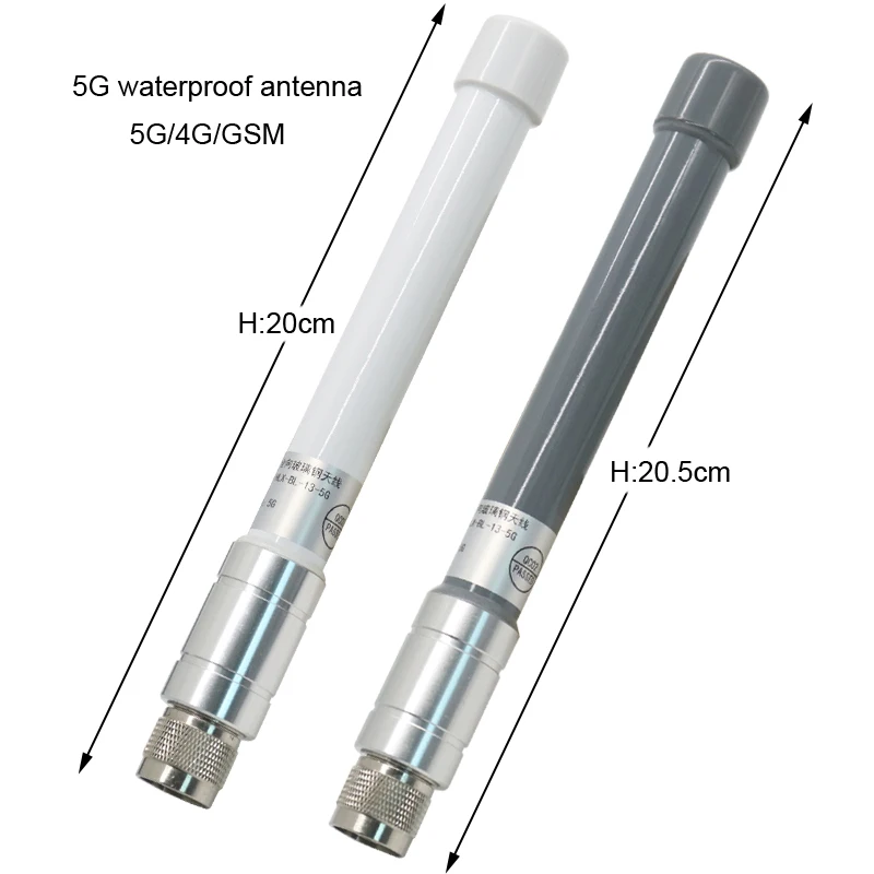 야외 방수 유리 섬유 기지국 안테나 5G 4G LTE 3G GSM 옴니 FRP 600-6000MHz 헬륨 마이너 증폭기 안테나 IP67