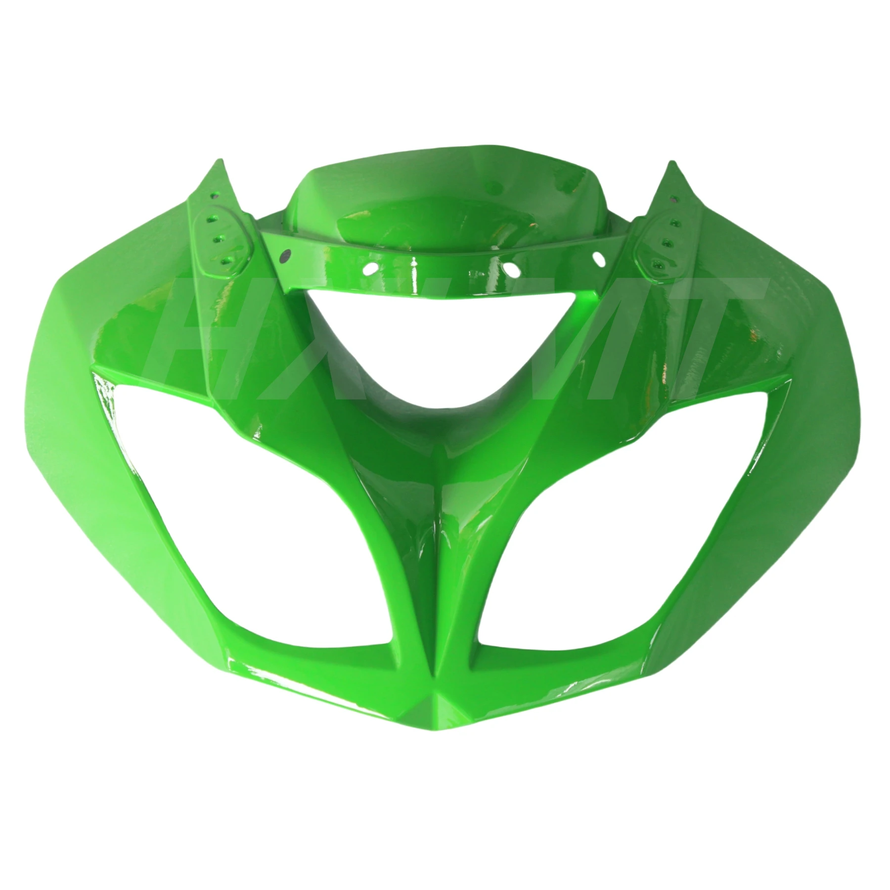 Green Front Upper Fairing Headlight Cowl Nose Panlel Fit For Kawasaki Ninja ZX600 ZX636 ZX6R ZX6RR 2009 2010