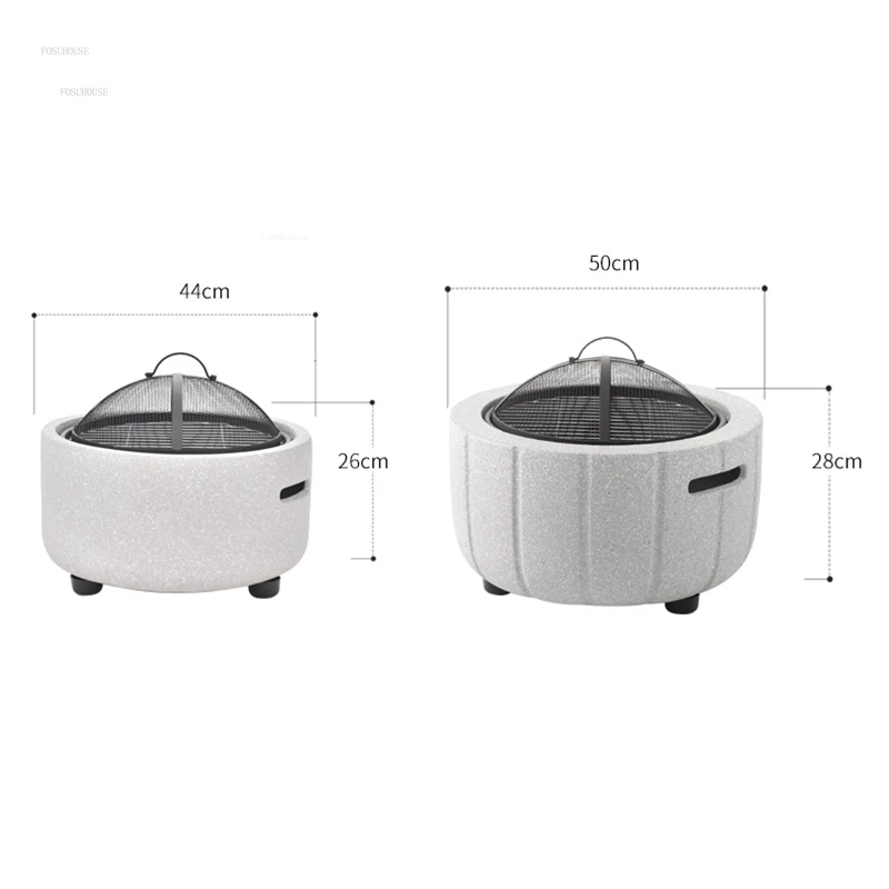 Outdoor Camping Furnace Nordic Indoor Fire Pits Barbecue Stove Yard Charcoal Heating Stove Smokeless Home Outdoor Bonfire