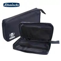 1PC Schmincke Portable Waterproof Paint Organizer Bag Art Supply Multi-purpose Canvas Storage Paintbrush Bag for Traval , Black 5