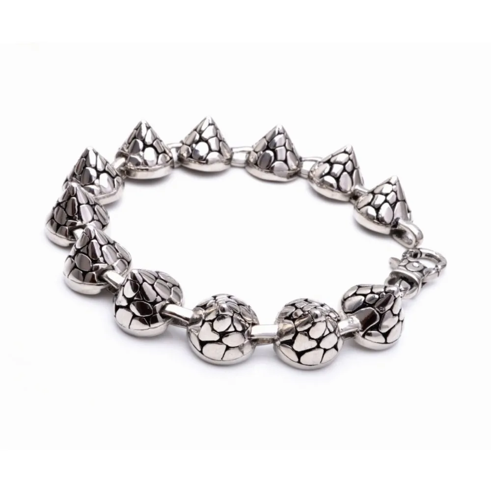 Korean Personalized Fashion 316L Stainless Steel Pyramid Men's Bracelet Jewelry
