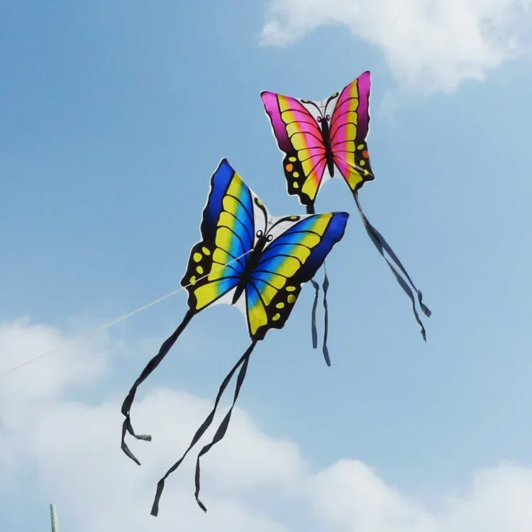 

high quality butterfly kite with handle line children kite flying toys easy control ripstop nylon birds eagle kite
