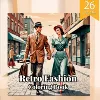 1 pc 26 Pages Retro Fashion Coloring Book Artistic & Creative Expression Perfect for Relaxation for Teens Adults Perfect Gift 1