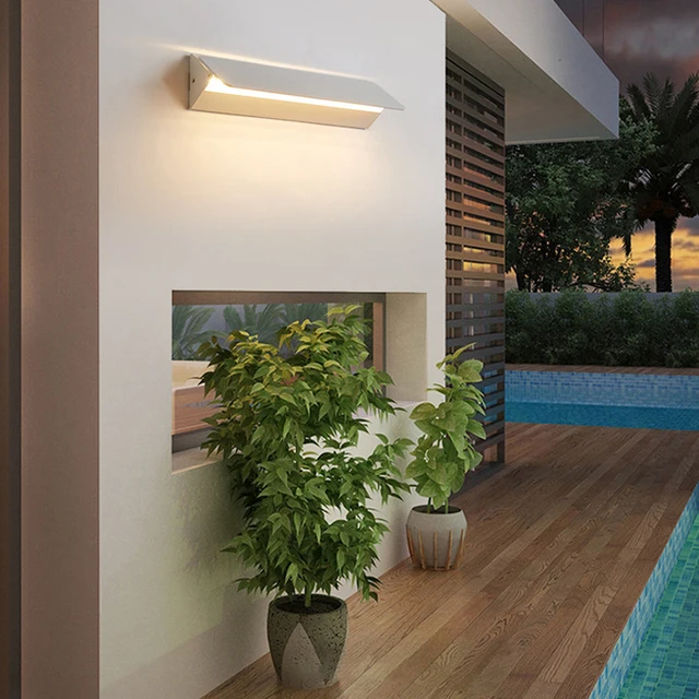 Lampada da parete a LED per interni Lampada da parete in lega di alluminio ad angolo regolabile Casa Soggiorno Camera da letto Specchio cosmetico Luci da comodino 6