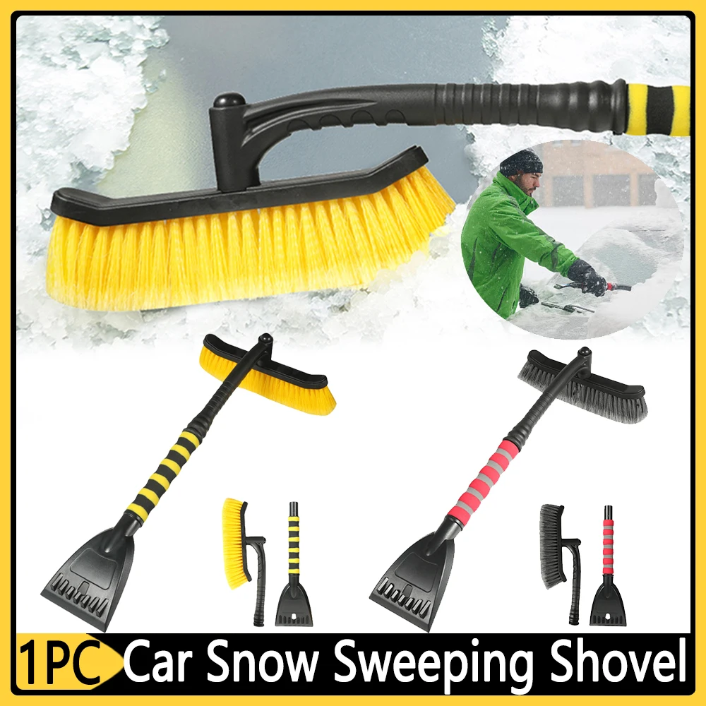 Winter Auto Cleaning Brush Detachable Car Windshield Snow Brush with EVA  Foam Handle Car Snow Removal Scooper for Driveway Stair