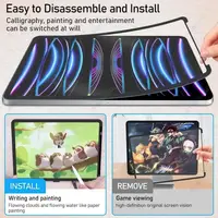 Magnetic Paperfeel Screen Protective Film for Microsoft Surface Pro 11/10/9/8/7/6/5/4/3 Detachable and Reusable Screen Protector 2