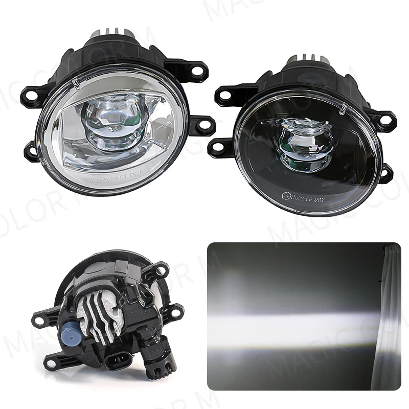 Fog Lamps LED Fit Toyota Corolla RAV4 Camry Yaris Prius CHR Hilux Lexus Car Headlight Daytime Running Lights 12V
