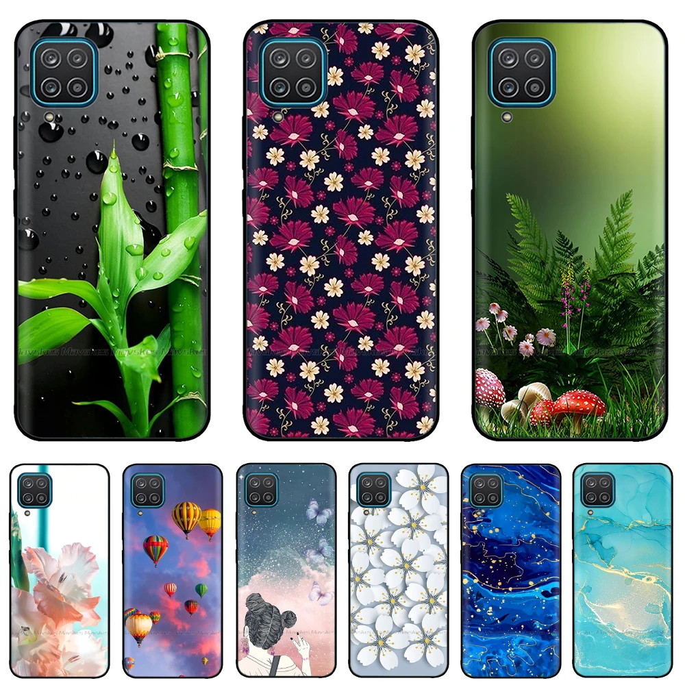 Custodia Per Samsung A12 Custodia Galaxy A12 Tpu Coque Soft Silicon Fashion Phone Funda Per Samsung Galaxya12 A12 A 12 Cover Capa Bumper
