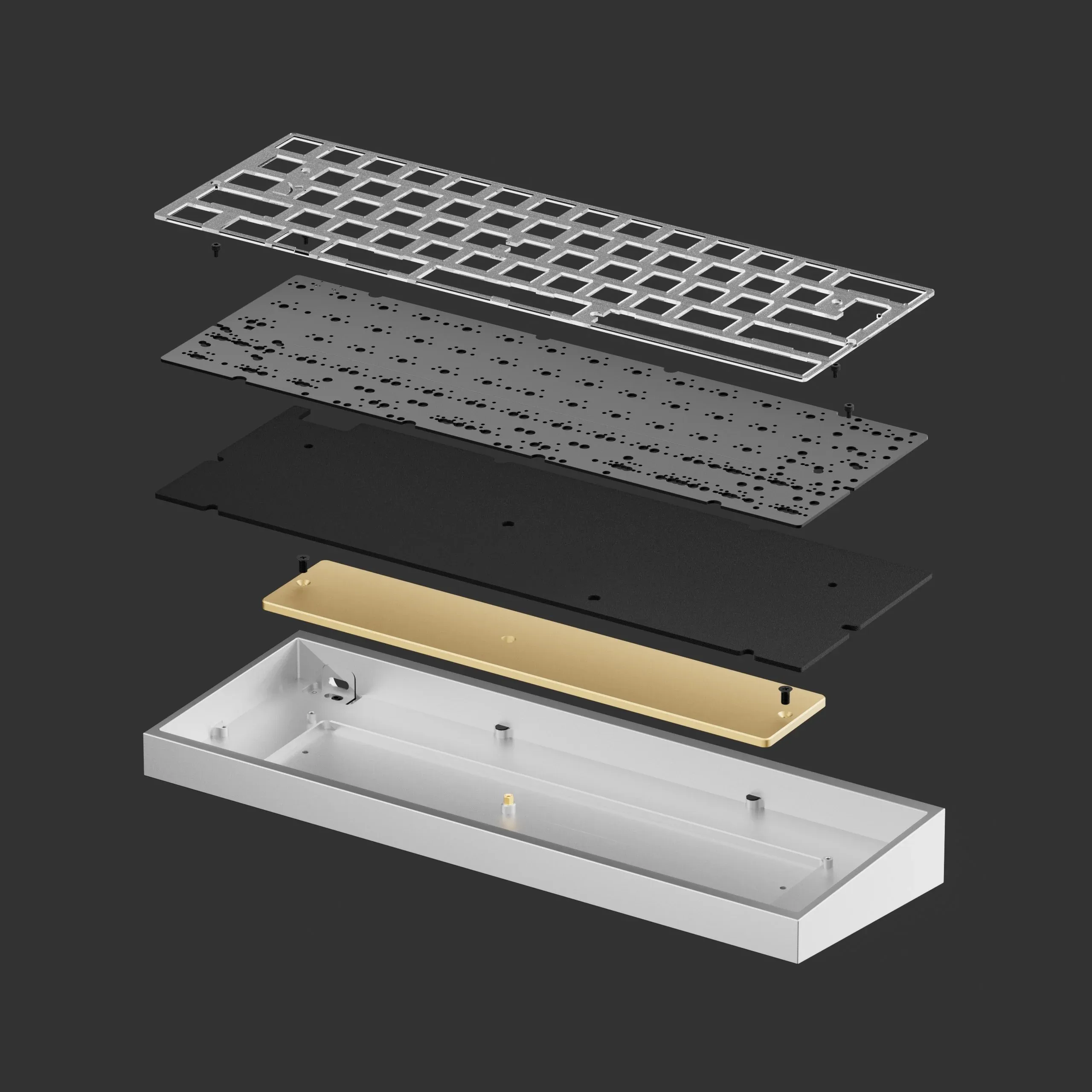 Löt version tofu60 Redux Kit (ohne Messing Gewichts stange 