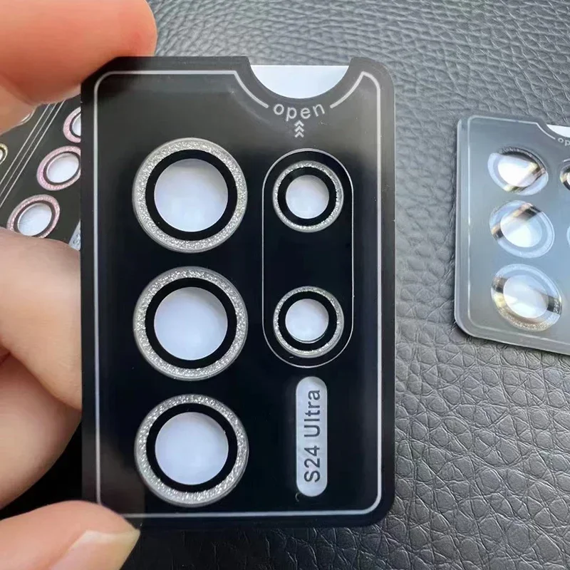 Sparkling Tempered Glass Camera Lens Protector