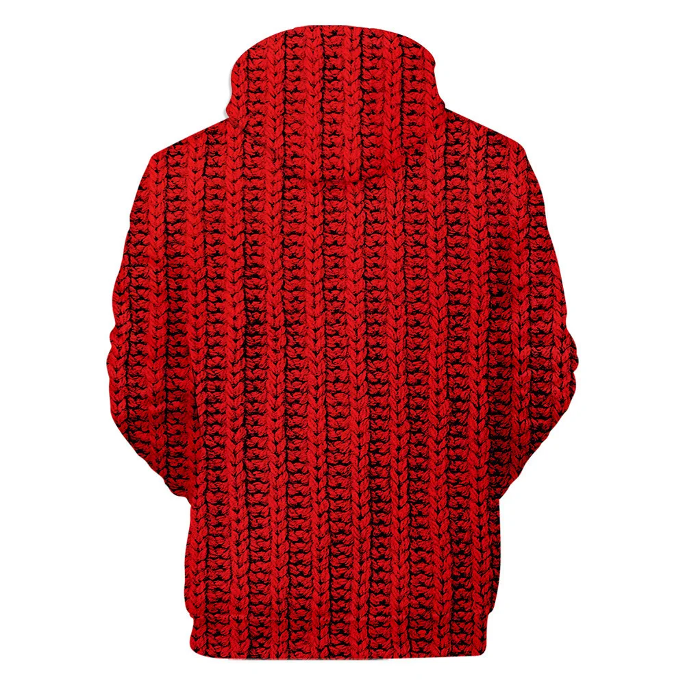 2023 Autumn/Winter Sweater Christmas Sweater Christmas Hat Saint Snowman Sweater Digital Print Hoodie Sweater Men's Sweater a04