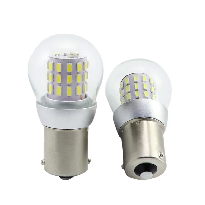 2pcs S25 P21W BA15S LED  BA15D 12-24V Ʈκ Ʈ ׺̼ BAY15D    ҽ