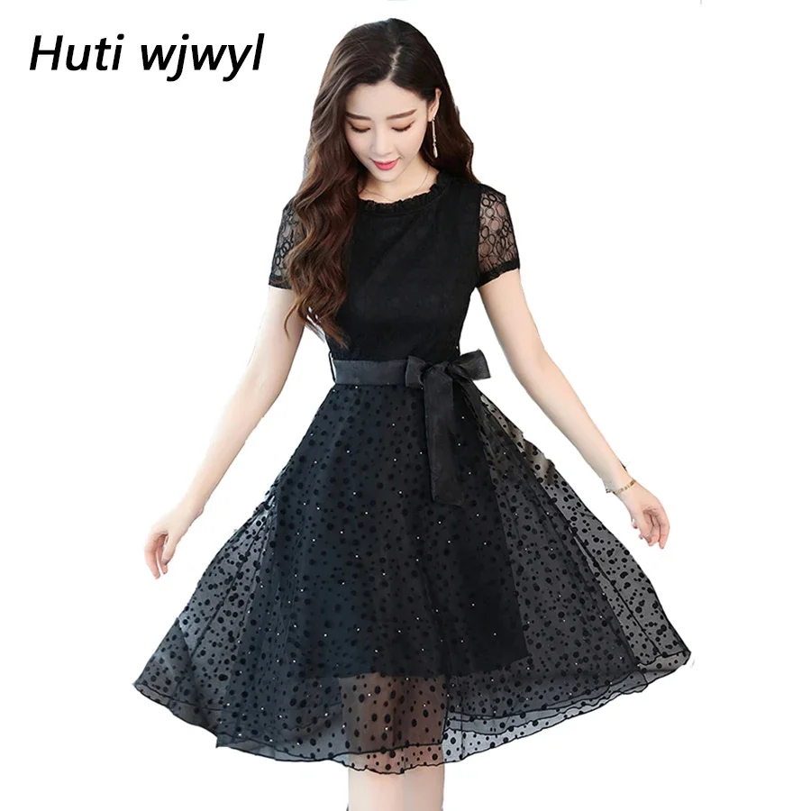 

Summer Holoow Out Lace Dress Casual Chic Maxi Sundress Boho 2024 Elegant Women Club Midi Dresses Party White Sexy Dress Vestidos