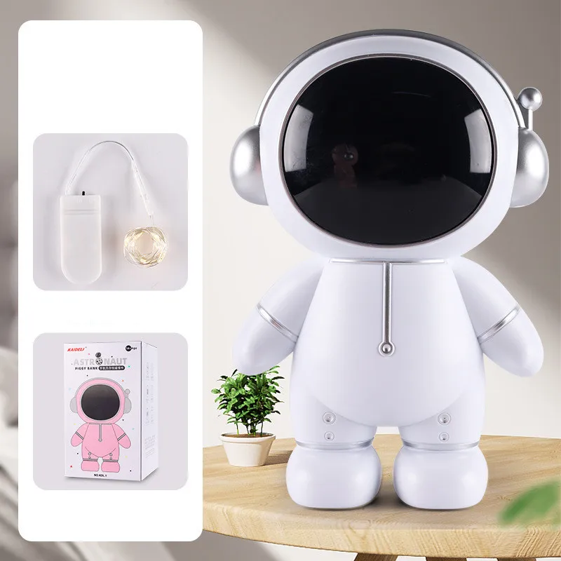 Creative Spaceman Piggy Bank Unbreakable Kids Children Money Coin Saving Jar Astronaut Storage Box Birthday Gifts Toys 5