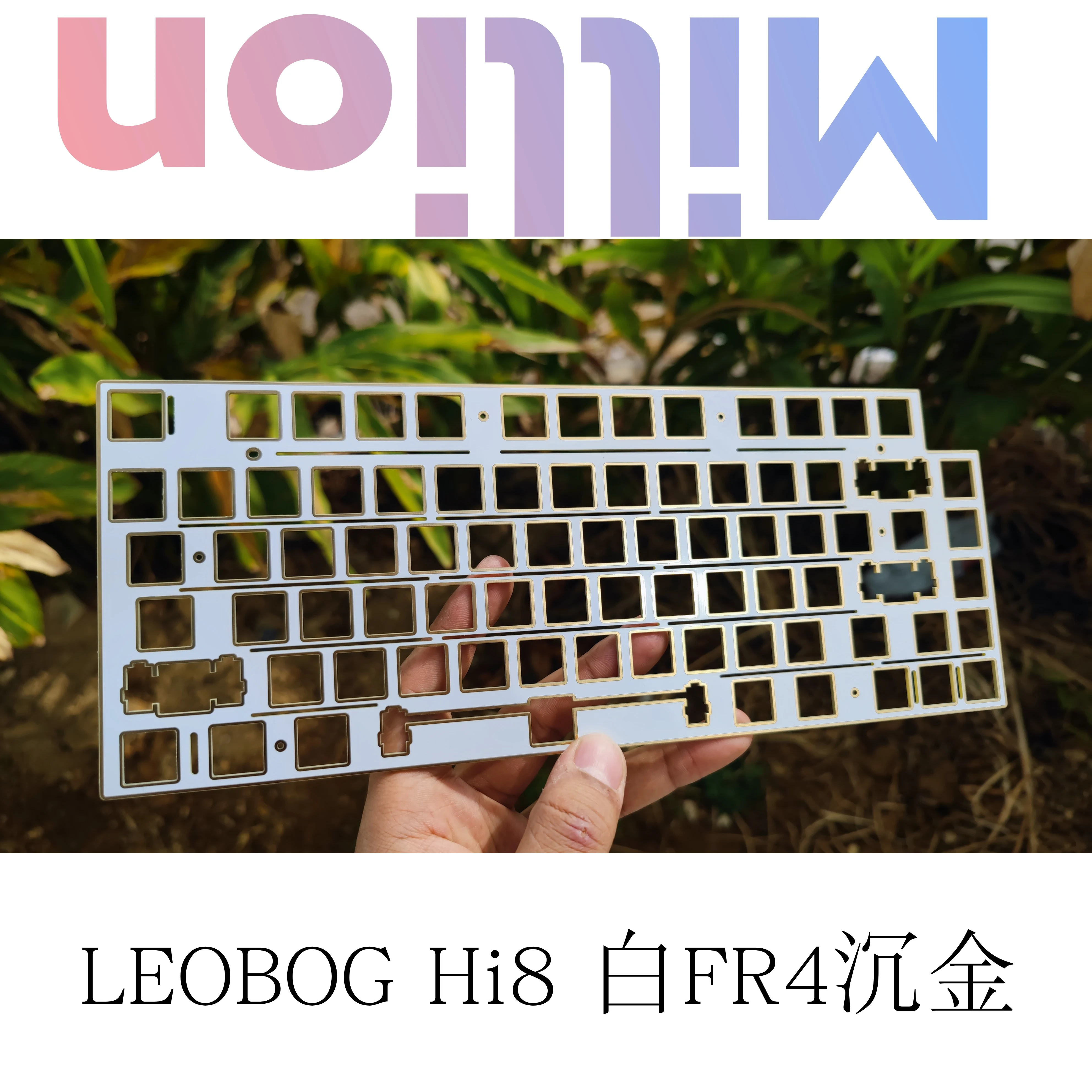 Leobog Hi8 Alumínio Fibra de Carbono Placa de Teclado de Aço Fr4 Placa Montada Estabilizador tipo