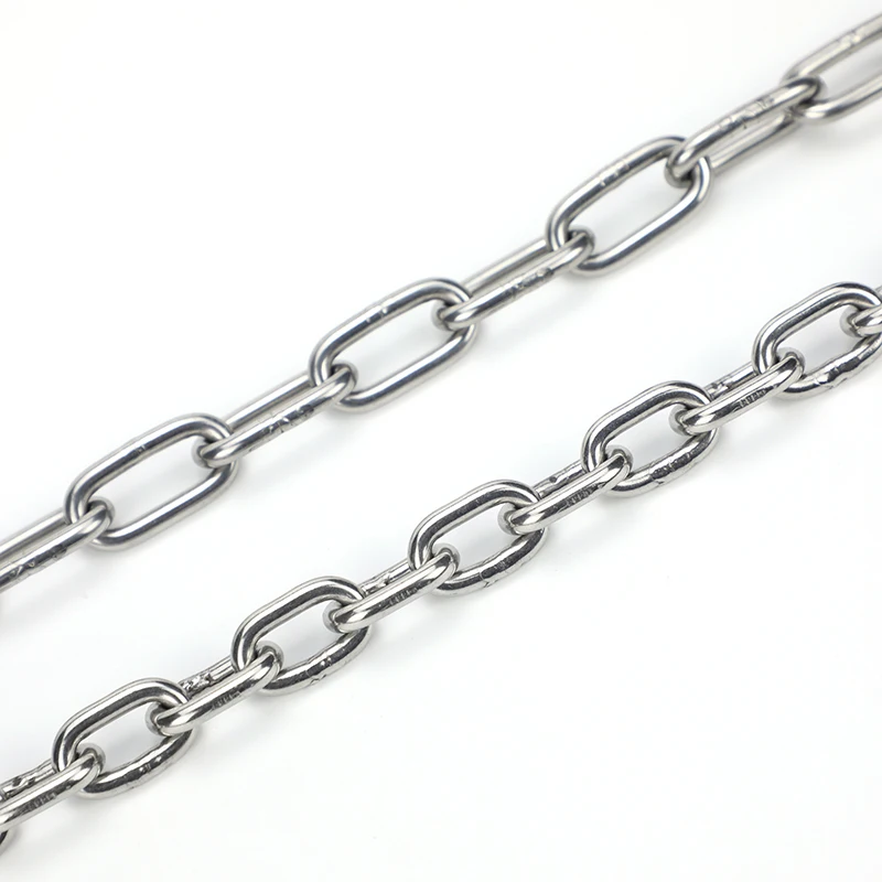 1 Meter 304 Stainless Steel Outdoor Long Link Chain stainless steel chain steel chain Waterproof and Anti-rust For Lifting Binding 1.2/1.5/2/2.5/12MM