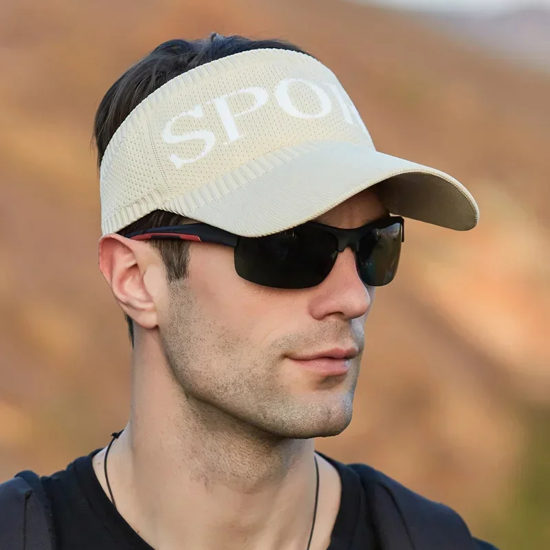 Summer hat Men's sunblock visor Outdoor sports baseball cap Running empty cap Sun Sports Caps