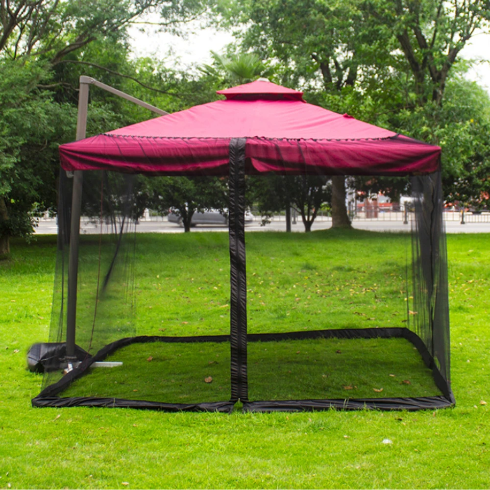 Umbrella Mosquito Net, Outdoor Parasol Net Cover, Roman Umbrella Anti-mosquito Net Net, Installation-free Courtyard