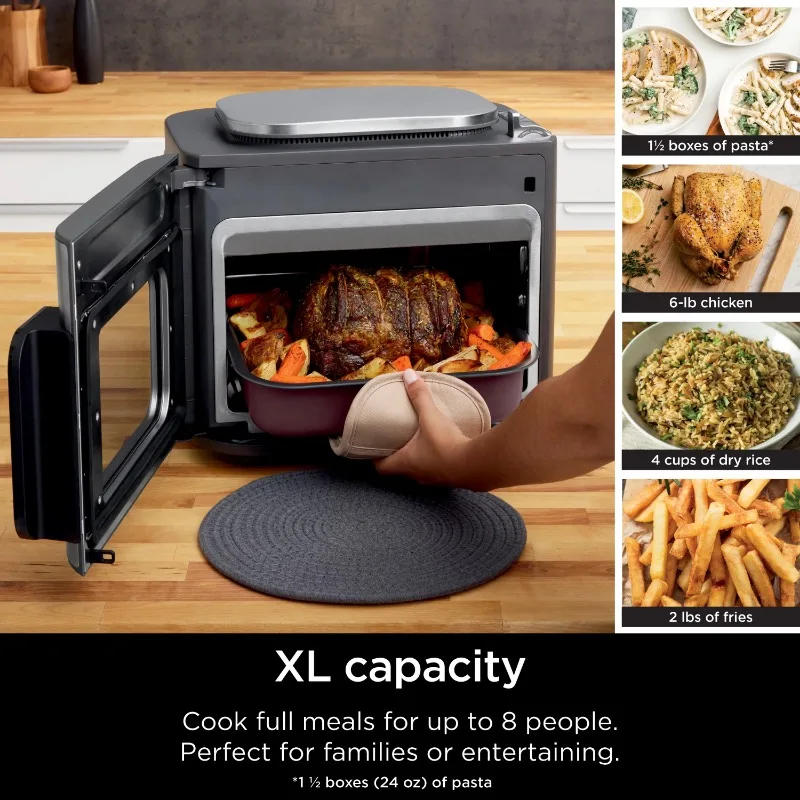 Ninja SFP701 Combi All-in-One Multicooker,Oven,and Air Fryer,14-in-1  Functions,15-Minute Complete Meals,Includes 3 Accessories - AliExpress