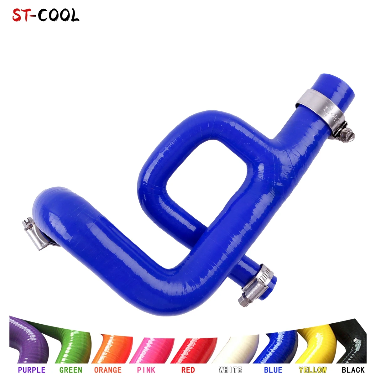 

For Ford Focus RS MK1 Thermostat to Radiator 3 Port Silicone Hose Tube Piping 1Pc 10 Colors