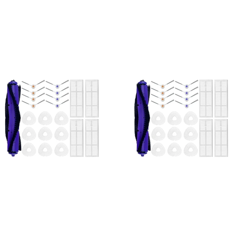 2X Per Narwal Freno Versatile Self Mop Clean Robot J3 Roller Spazzole Laterali A Forma Di V Mop Cloths Rag Filtro Hepa Pezzo Di Ricambio