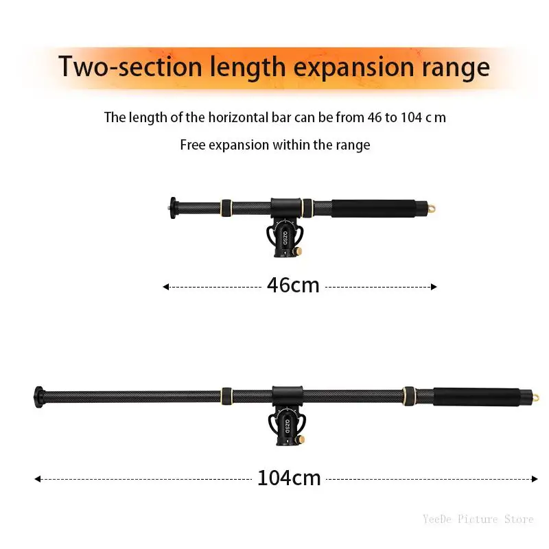 QZSD YT03 YT03C Horizontal Bar Camera Mount Tripod Boom