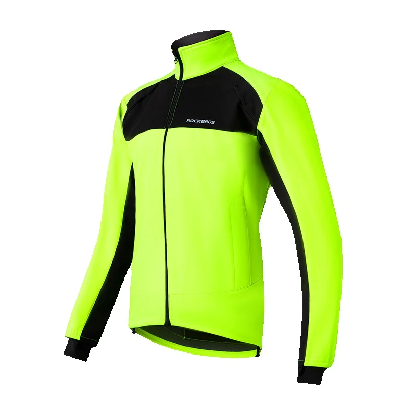 Rock Brothers kleding heren fleece winddicht warm lange mouwen outdoor fiets sportkleding herfst en winter_voghion.com