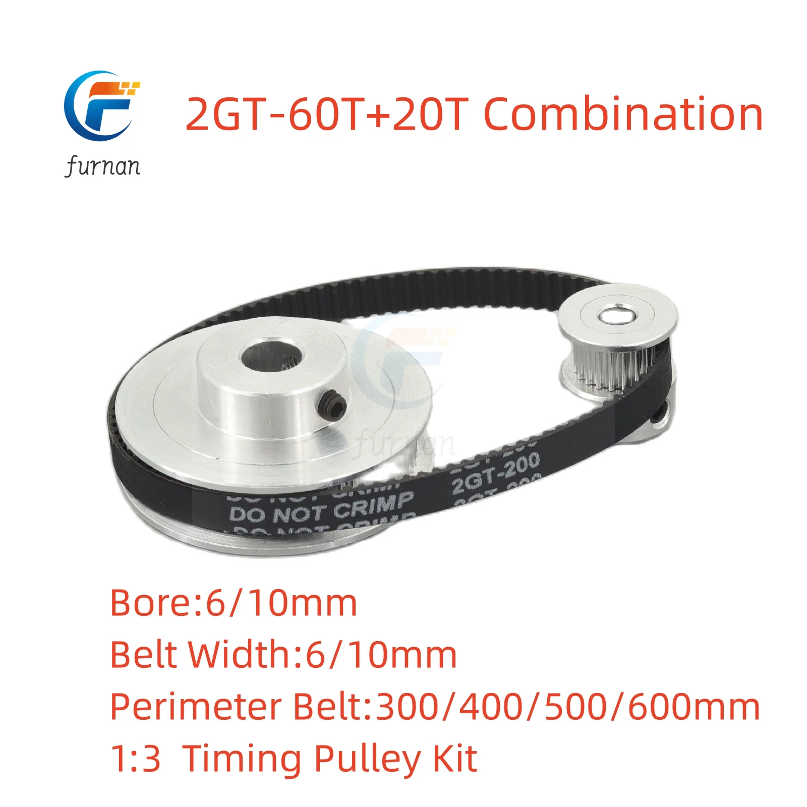 Voron2GTTimingBeltPulleyGT260Teeth20TeethReduction31Pulley