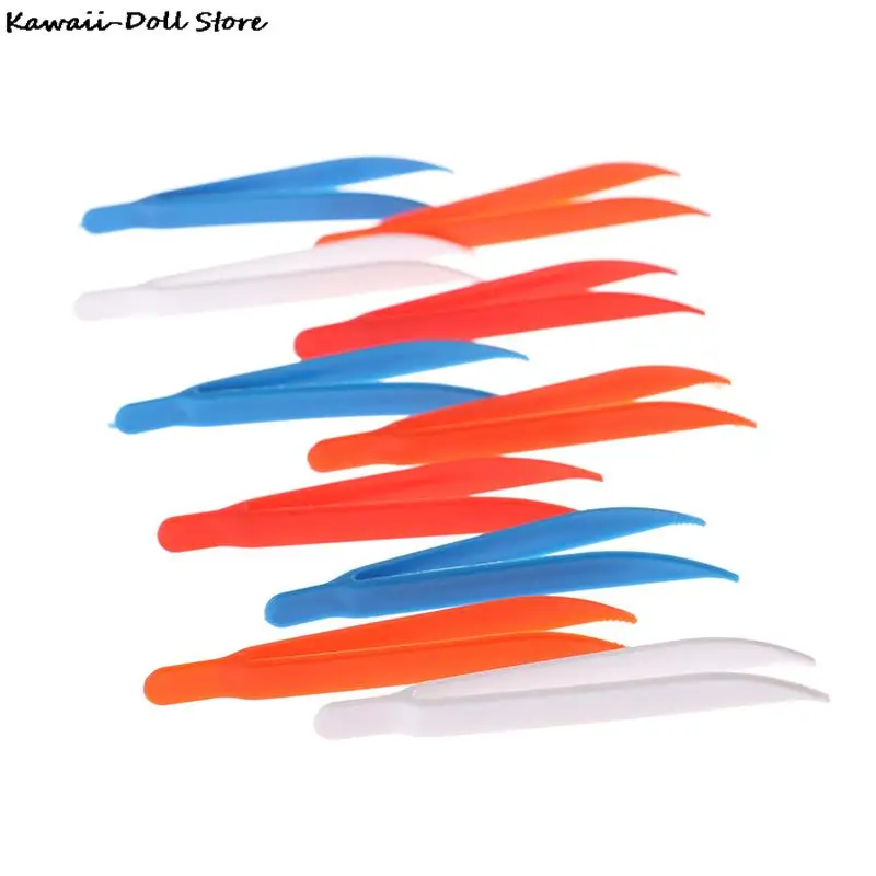 Plastic Tweezers 10Pcs Children Tweezers Games Teaching Learning Educational Toys Random Color plastic tweezers