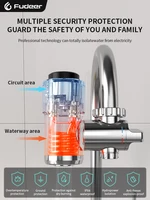 Fudeer 3400W 220V robinet de chauffage de l'eau électrique connecteur adaptateur de robinet d'eau chaude instantanée installation gratuite chauffe-eau sans réservoir 4