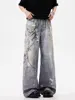 2024 Ropa Y2K Streetwear 3D Graphic Print Baggy Jeans Pants For Men 90S Vintage Clothes Straight Gothic Punk Old Denim Trousers 5