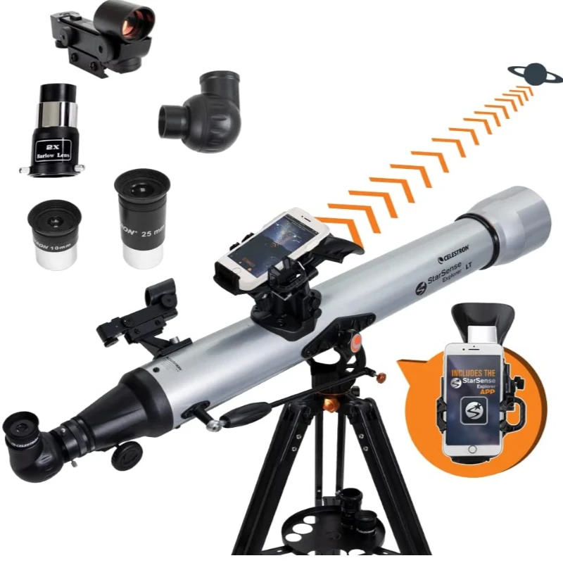 

Celestron StarSense Explorer LT 80AZ 80 мм высокомощная фотография с поддержкой приложения для смартфона