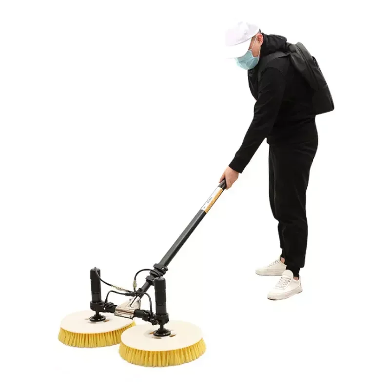 Mains supply 3.5M Solar Panels Cleaner Machine Robot Double Head Solar Panel Cleaning Brush