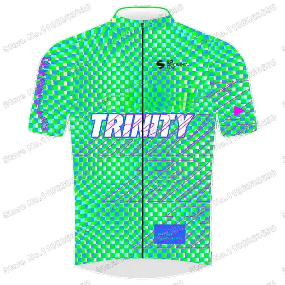 Team Trinity Racing Cycling Jersey Set Men Cycling Clothing Green Summer Road Bike Shirts Suit Bicycle Bib Shorts MTB Wear