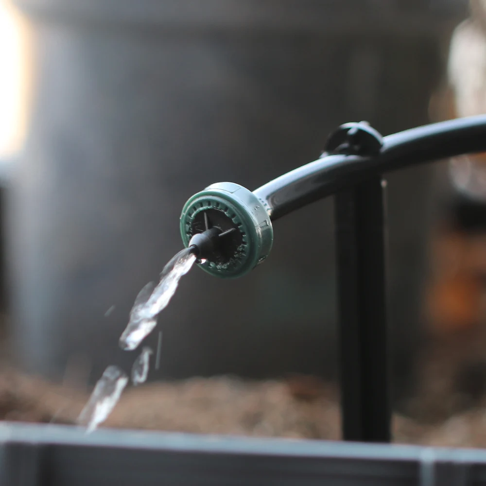 2L 4L 8L/H Pressure Compensation Dripper 4/7mm Hose Puncher Agricultural Garden Lawn Irrigation System Steady Flow 50/100PCS drip irrigation dripper