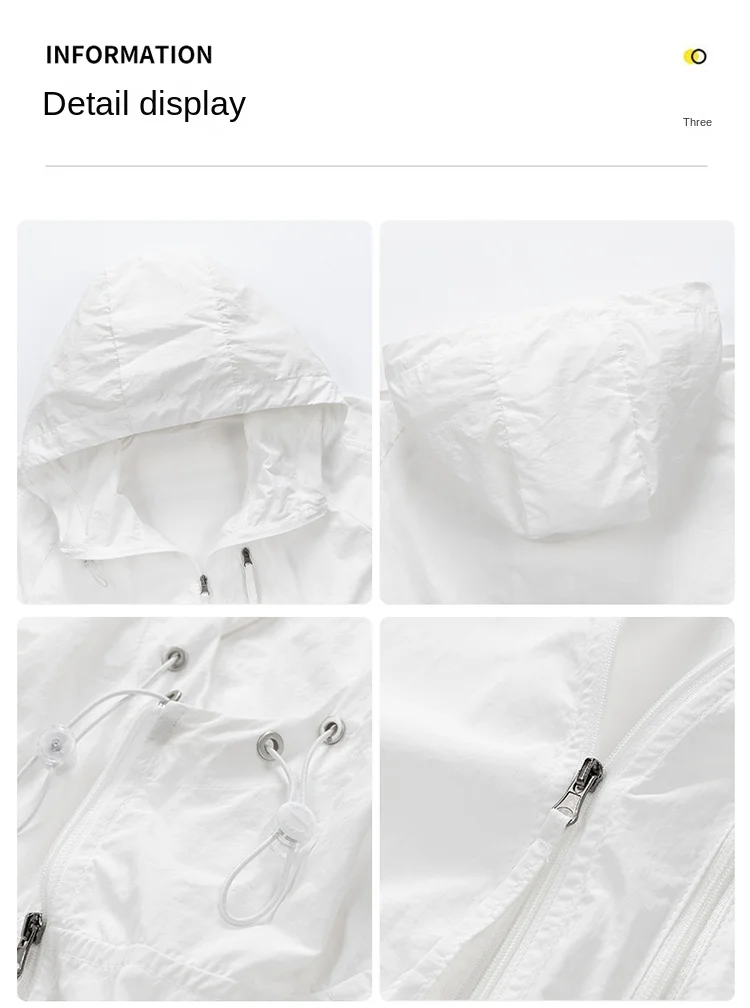 UPF100+Sun Protection Clothing Summer Loose Outdoor Cycling Sports UV Protection Hooded windbreaker Couple Sun Protection Jacket