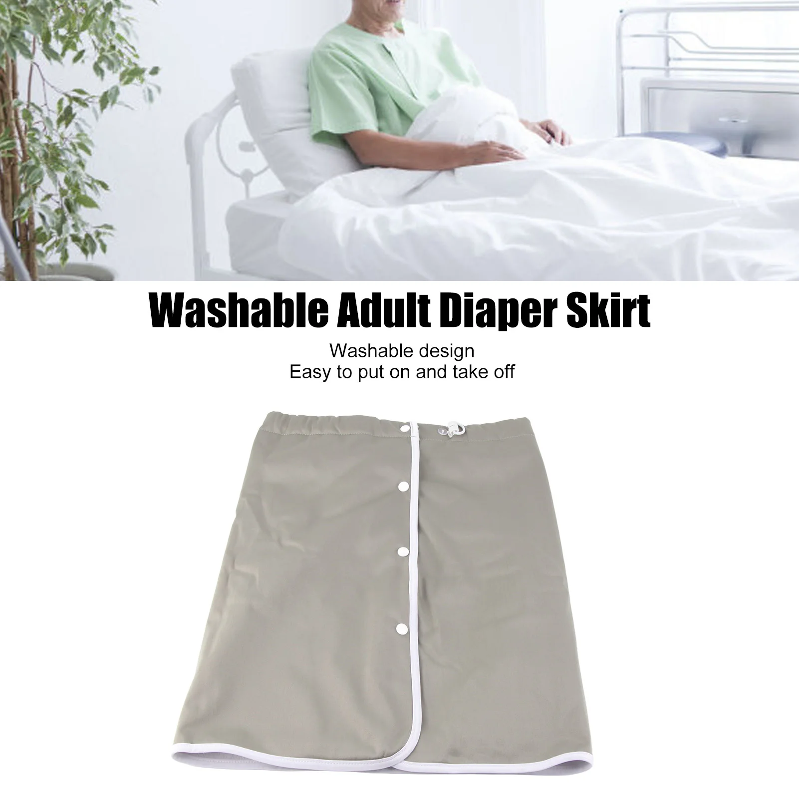 Incontinence Diaper Skirt Washable for Bedridden Elderly