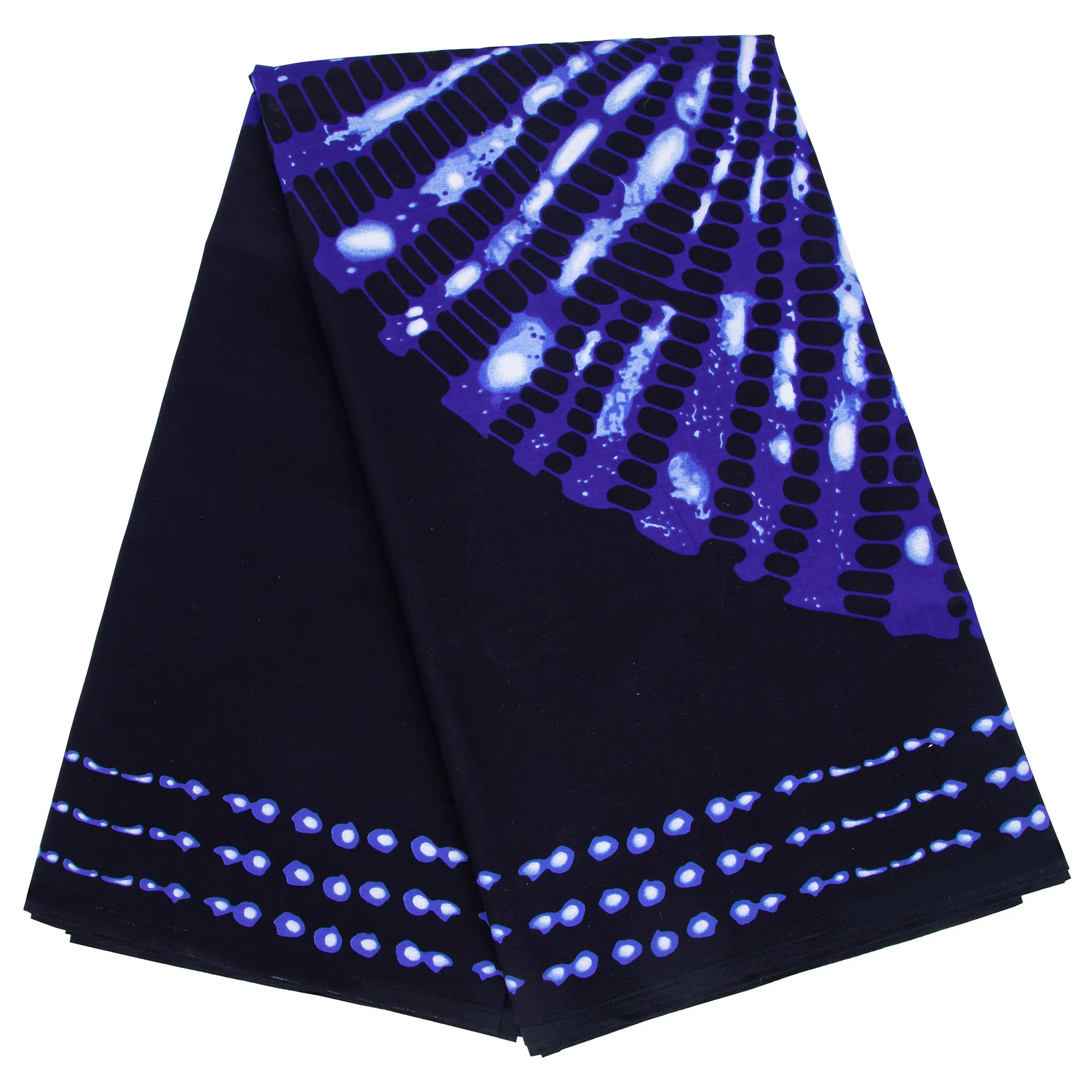 Navy Blue Ankara Fabric