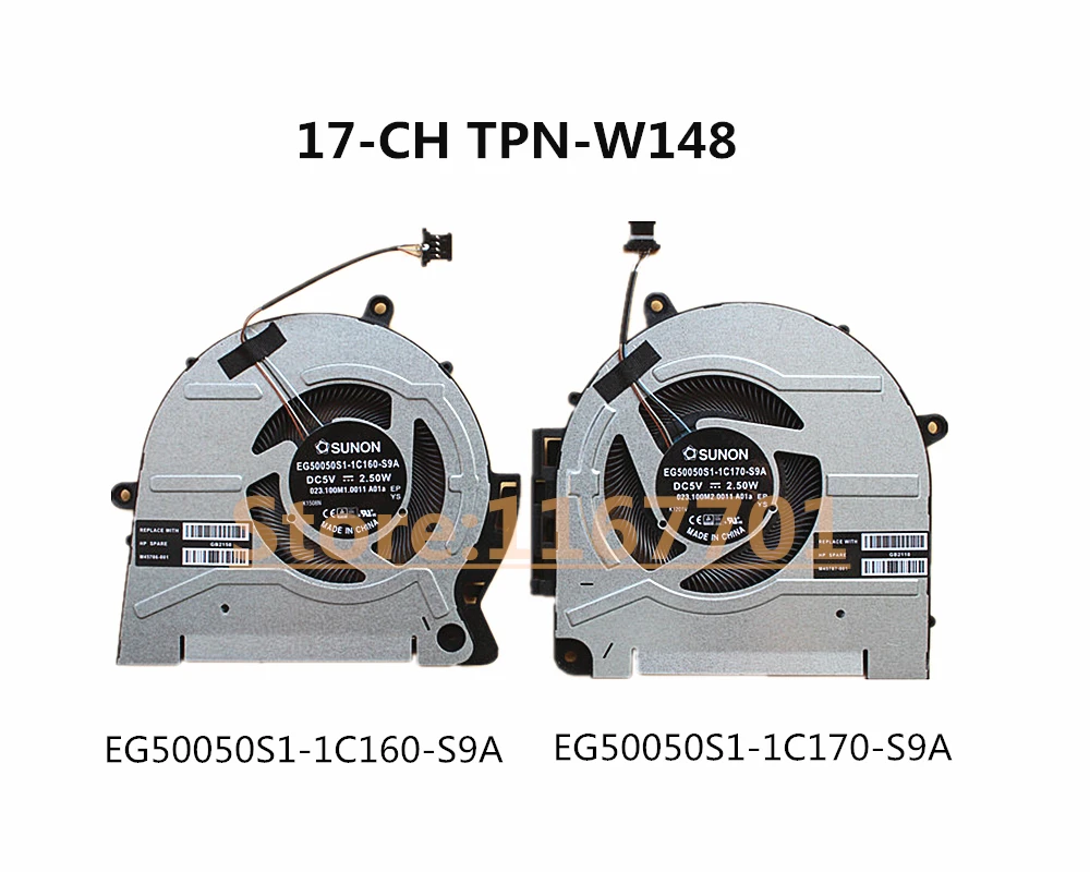 CPU/GPU HP Envy 17-CH 17M-CH CH0013dx TPN-W148 M45786 M45787-001 EG50050S1-1C160-S9A 1C170-S9A FNA6 FNA7