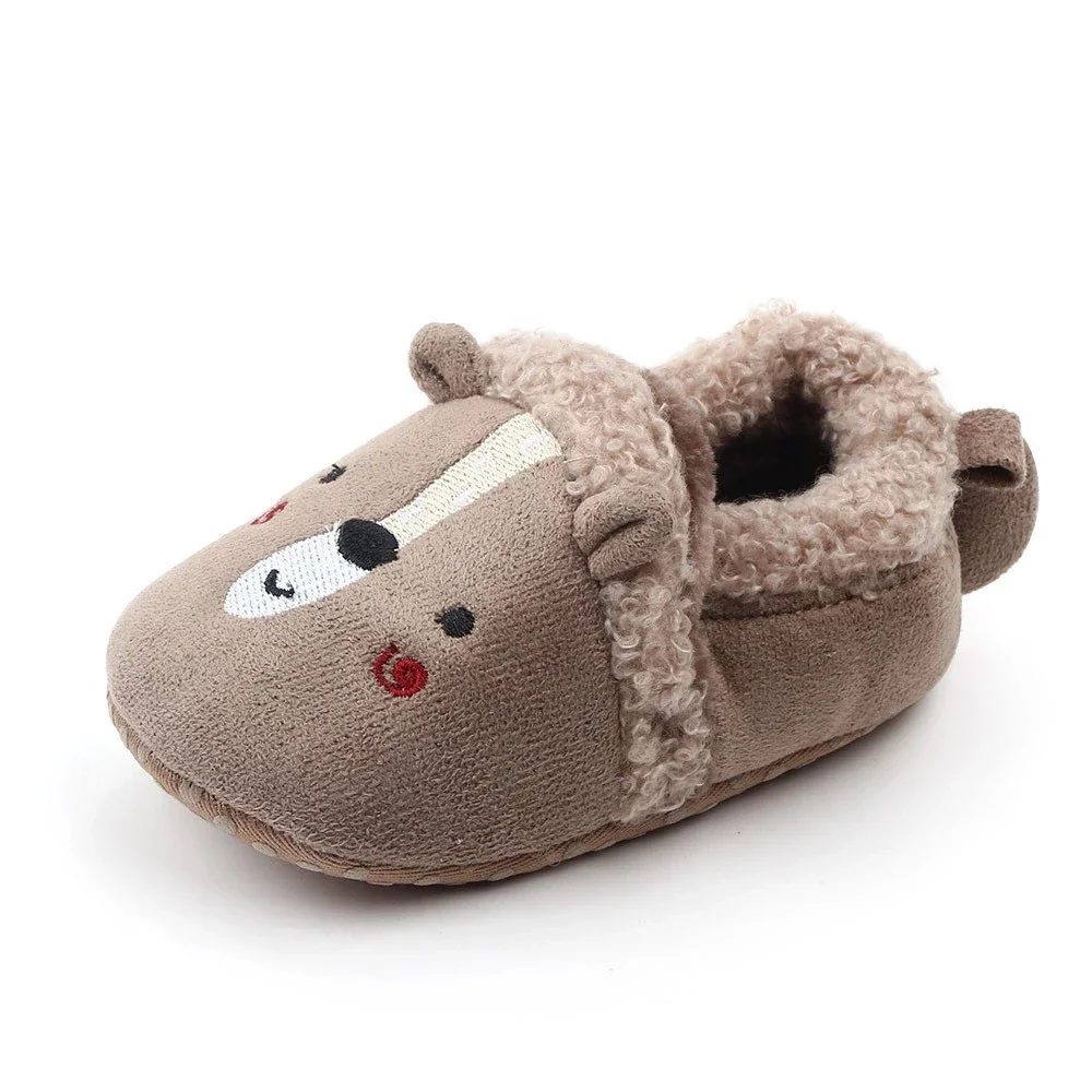 Baby Shoes Adorable Infant Slippers Toddler AMOZAE Baby Boy Girl Knit Crib Shoes Cute Cartoon Anti-slip Prewalker Baby Slippers 6