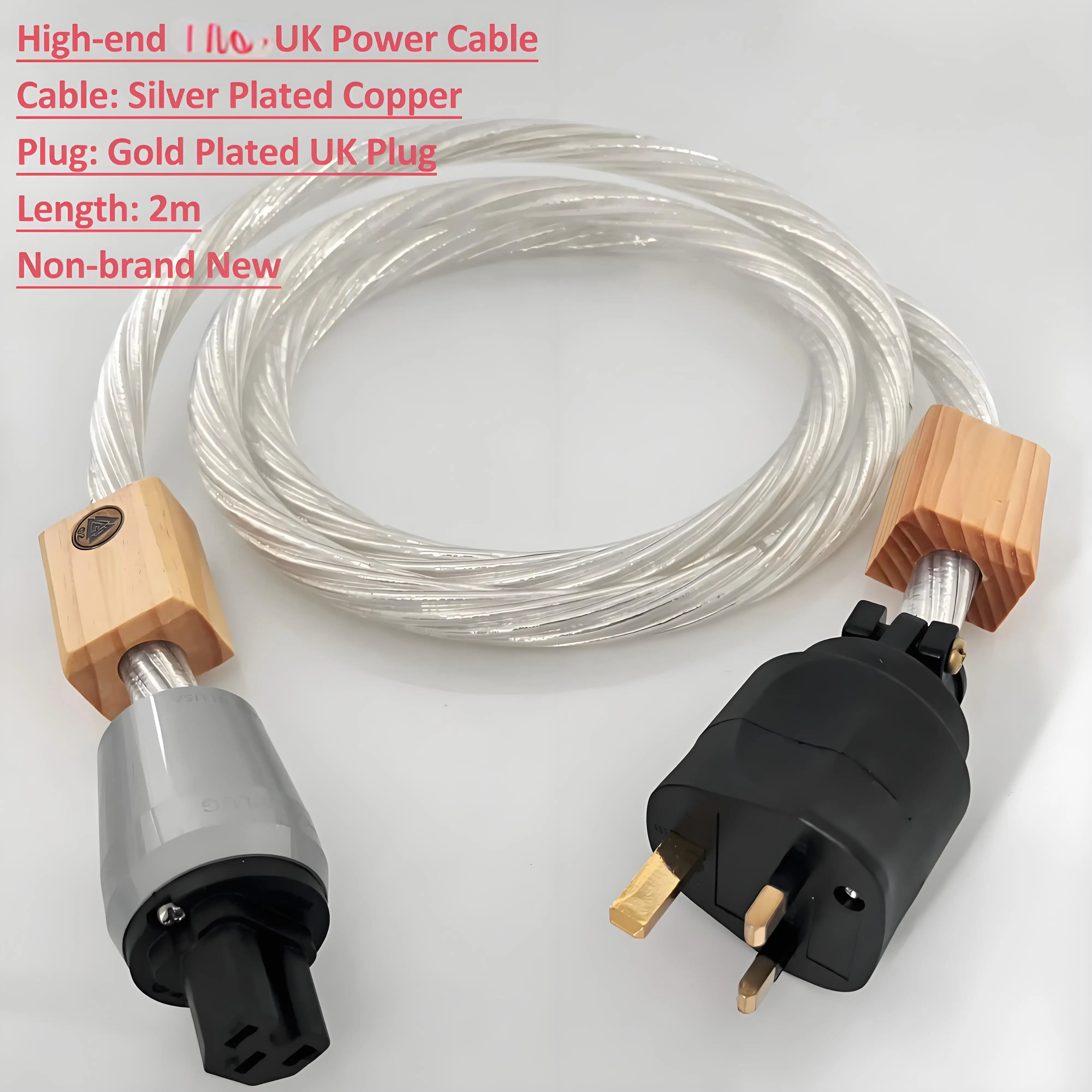 HiFi Audio Preffair AC-Stromkabel mit US/EU/UK-Version Steckern C15 Buchsen für Leistungsverstärker-Lautsprecher – Detail 34