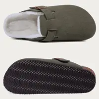 KIDMI Suede Clogs for Women Men Mules Cork Footbed Sandals With Arch Support Fashion Nonslip Outdoor Beach Slippers Home Shoes - Image 6