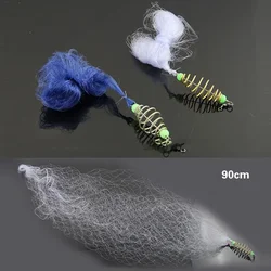 Enhanced Fishing Net with Luminous Beads - Versatile Mesh for Targeting Various Fish Sizes (11 mesh)