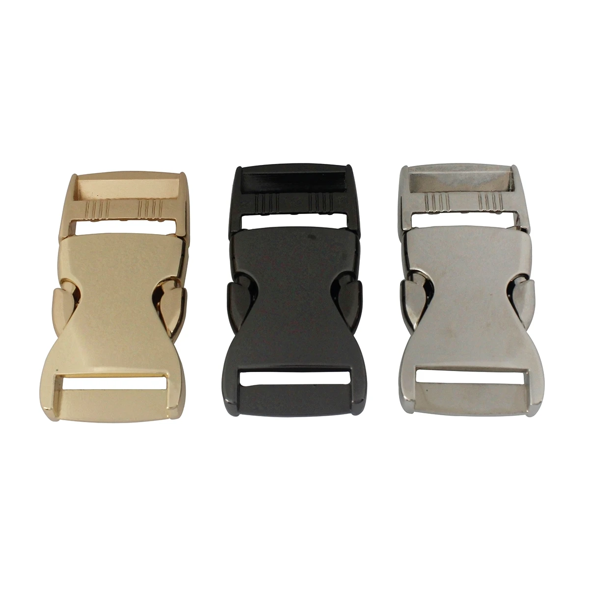 Baikeen Plastic Side Release Buckles, 15mm/20mm/25mm/32mm/38mm/50mm Heavy Duty Plastic Buckle Clips Snaps Backpack Belt Replacement Buckle, Black, 10mm
