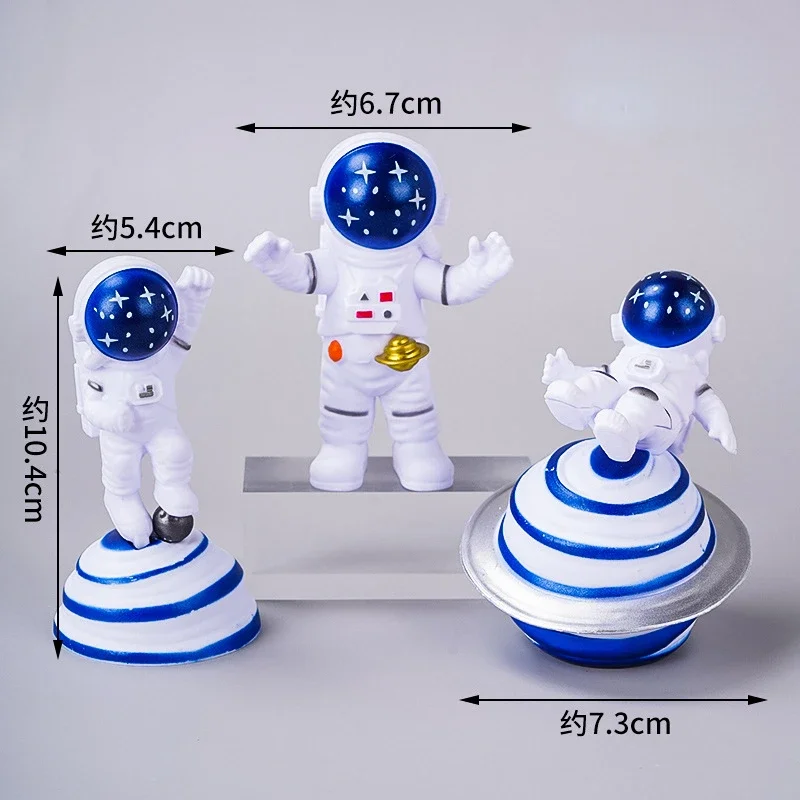 Décoration Dé Gâteau Astronaute Espace Planète Fusée