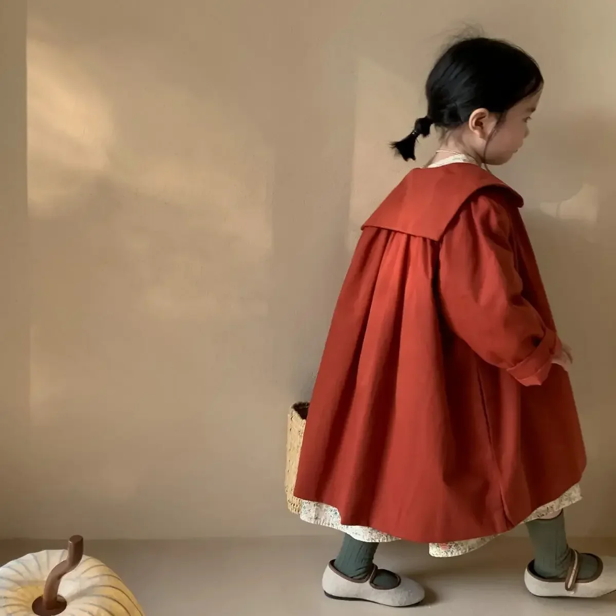 Kids jacket girls trench coats 120cm for children