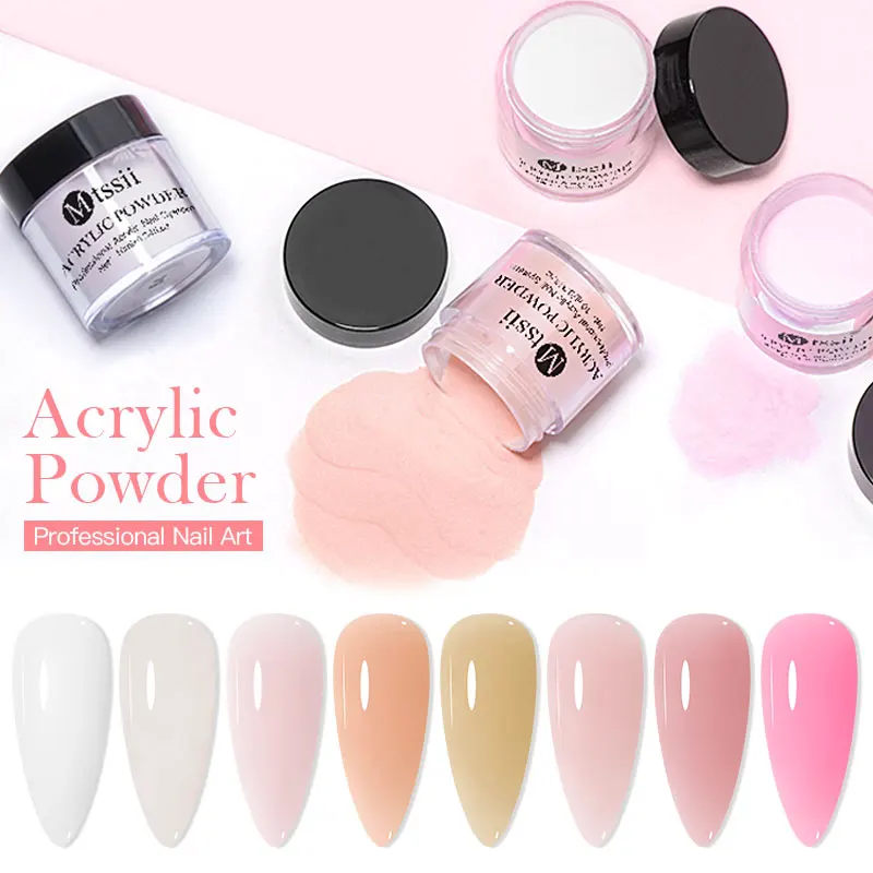 MTSSII Acrylic Powder 10g White Pink Acrylic Nail Professional Polymer For French Nail Extension No Need Lamp Cure nail powder acrylic nail powder